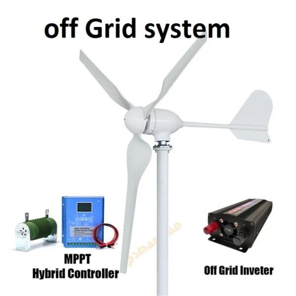 Free Energy 2000W 48V Volt 3 Nylon Fiber Blade. Home Wind Turbines. Wind Generator. Power Windmill With MPPT Controller - Image 7